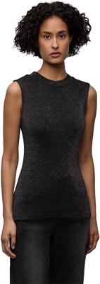 shiny turtle neck top