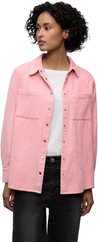 Corduroy shirtcollarblouse w p