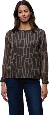 Chiffon roundneck blouse