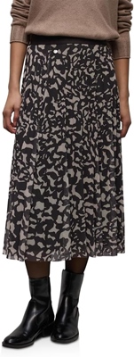 Mesh Plissée Skirt_print