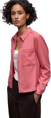 Melange shirtcollar blouse w p