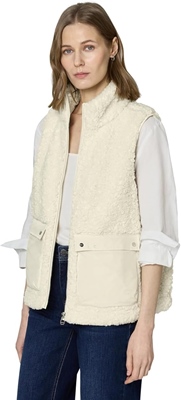 Teddy Vest w. Patched Pockets