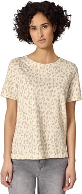 basic shirt w.shiny leo print