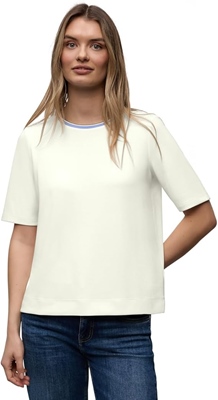 shirt w.striped collar