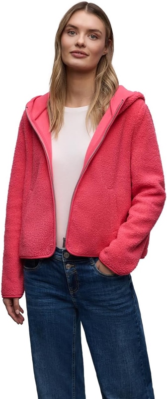 LTD QR teddy jacket w.hoody