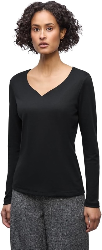 long sleeve shirt w.heart neck