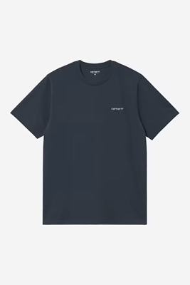 Script Embroidery T-Shirt Deep Night