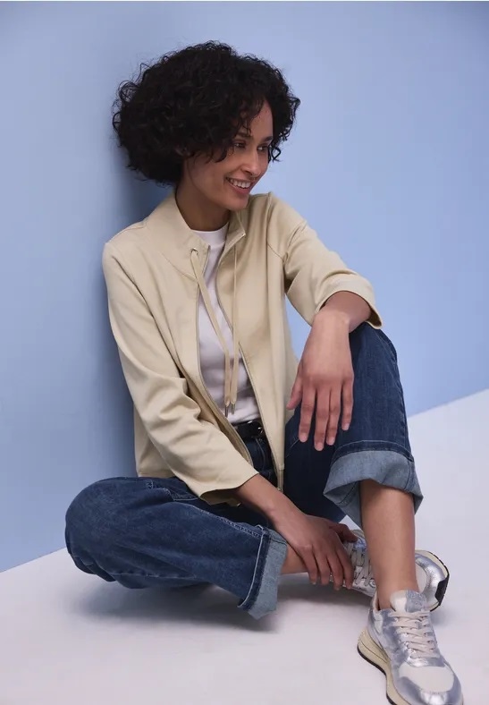 LTD QR zipper jacket w.gathere