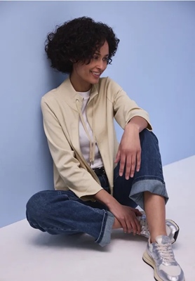 LTD QR zipper jacket w.gathere