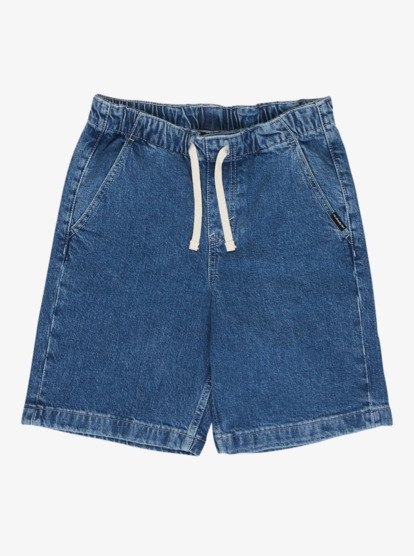 The Foam Denim Short Stone Wash