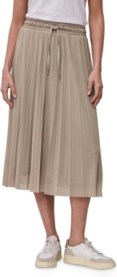 Mesh Plissée jog skirt_solid