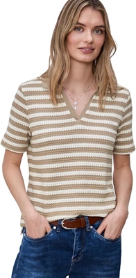 summer yds stripe knit look po