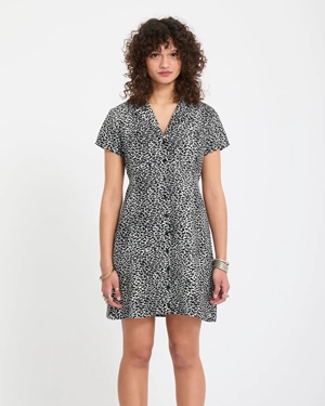 Rawly Dress Black White