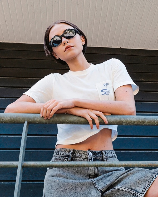 Pocket Dial Tee Vintage White