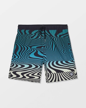 Lido Print Trunk Youth Rifle Green