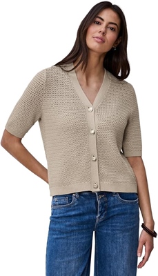 v-neck cardigan structure