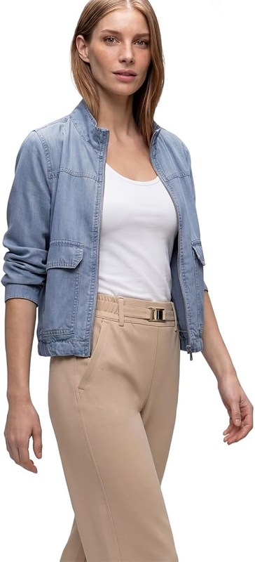 SOL_Tencel Blouson w. Stand-up