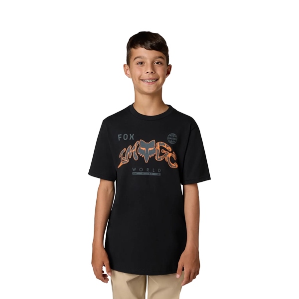 YTH Image Print SS Tee Ultra Black