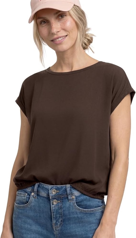 Roundneck shirtblouse w tape d