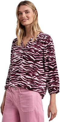 printed mat-mix shirt w.button