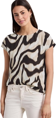 printed mat-mix shirt