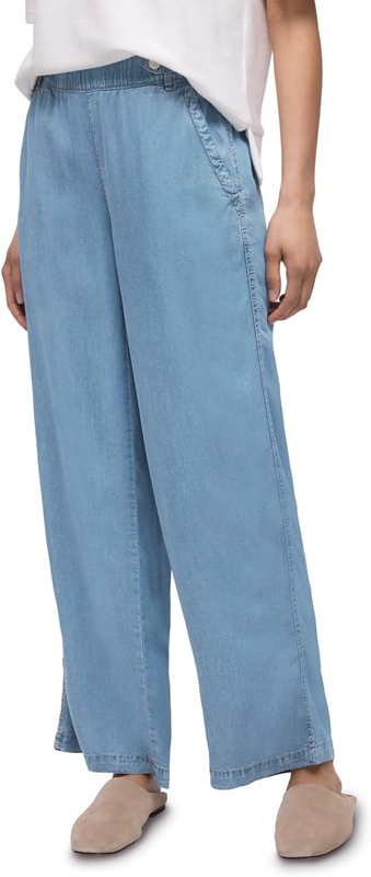 Washed Wide Leg HW Flap Detail