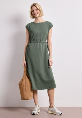 dropped shoulder Viscose Dress