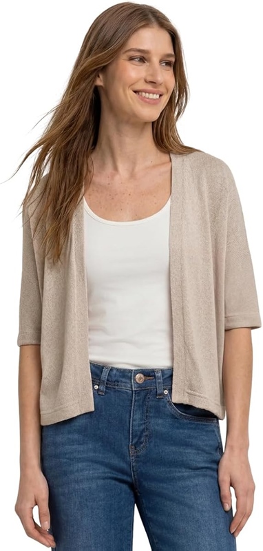 LTD QR knit look batwing jacke
