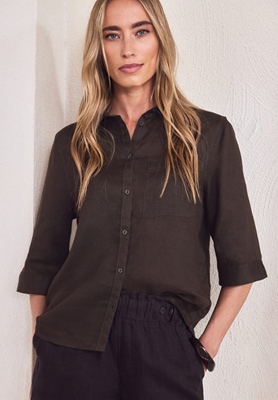 SOL_Shirtcollar blouse w pocke