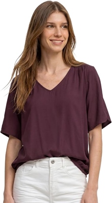 LTD QR V-neck Blouse w overlap
