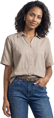 LTD QR buttoned shirtcollar bl