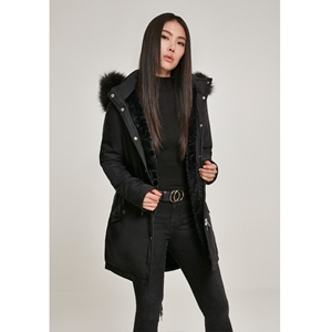 LADIES FAUX FUR BLACK