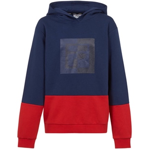 BRUNFLO HOODY MEDIEVAL BLUE-TRUE RED