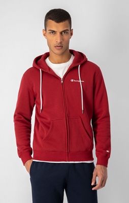 HOODED FULL ZIP RED