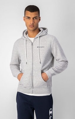 HOODED FULL ZIP GREY