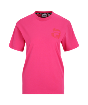 Bosau Regular Graphic Tee Pink Yarrow