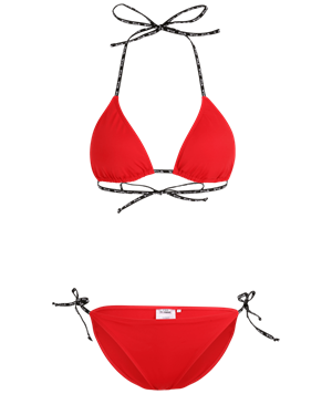 Sibu Triangle Bikini True Red
