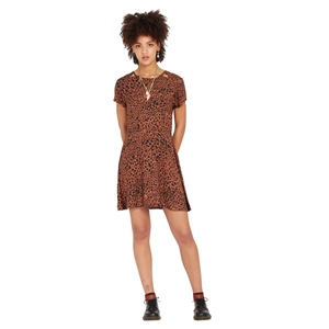 Dino Tea Dress Dark Clay