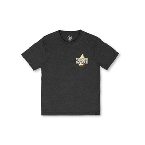 Stript Tee Heather Black