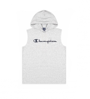 Hooded Sleeveless T-Shirt Grey