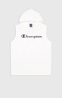 Hooded Sleeveless T-Shirt White