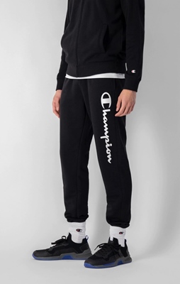 Rib Cuff Pants Black