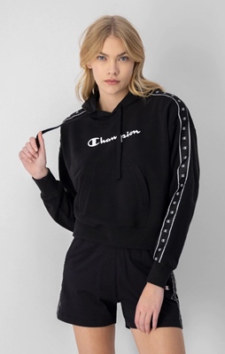 Hooded Full Zip Sweatshirt Black