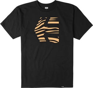 Icon Print Tee Black/Orange