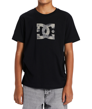 DC Star Fill SS Boy Black/Cloud Cover