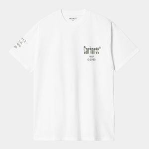 Home T-Shirt White/Dollar Green