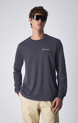 Crewneck Long Sleeve T-Shirt Grey
