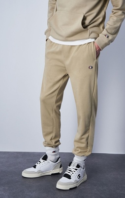 Rib Cuff Pants Beige