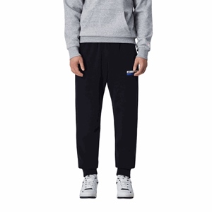 Rib Cuff Pants Black