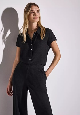 Jumpsuit crincle crash solid L